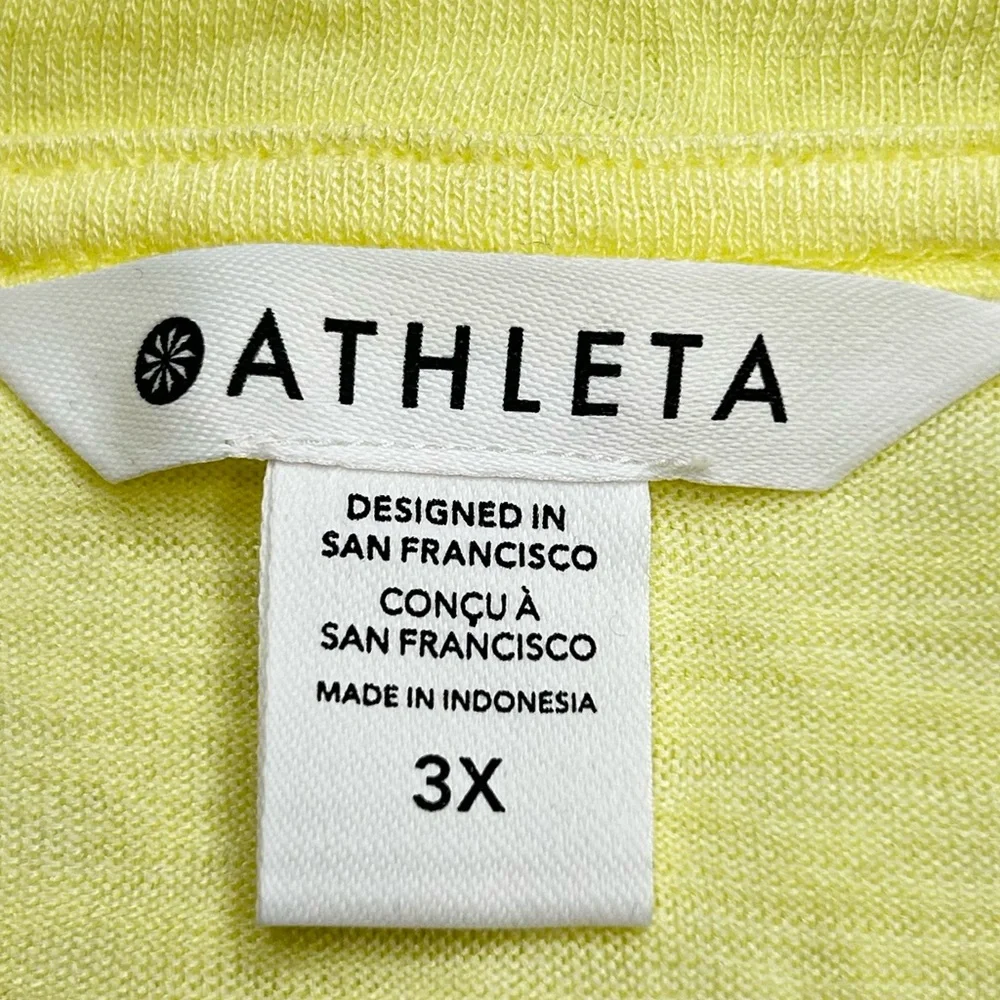 Athleta NWT Breezy Twist Tank Top Size 3X Yellow Lightweight NEW Athleisure - Picture 13 of 14